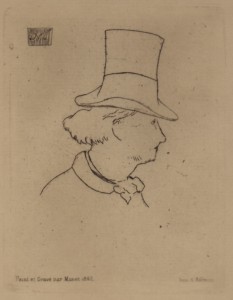 Ch. Baudelaire (Peint et gravé par Manet 1862)